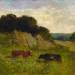 Untitled (landscape with two cows)
